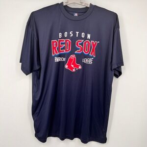 MLB Boston Red Sox Performance T-Shirt Mens 3X Navy Blue American League Graphic